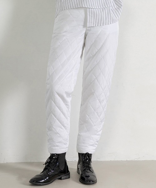 セール】レディース きれいめシルエット。キルティングテーパード