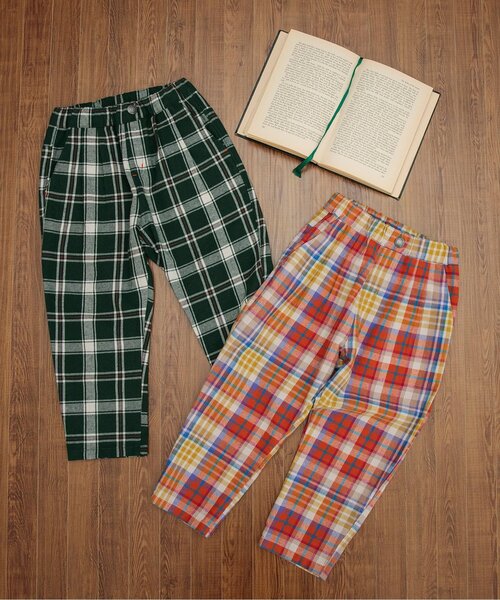 BREEZE(ブリーズ)の「2タックチェックパンツ(その他パンツ・キッズ・グリーン/オレンジ・80/90/100/110/120/130/140/150)」の6枚目の写真