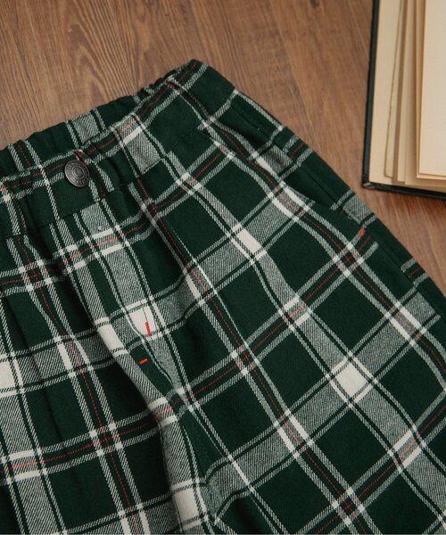BREEZE(ブリーズ)の「2タックチェックパンツ(その他パンツ・キッズ・グリーン/オレンジ・80/90/100/110/120/130/140/150)」の7枚目の写真