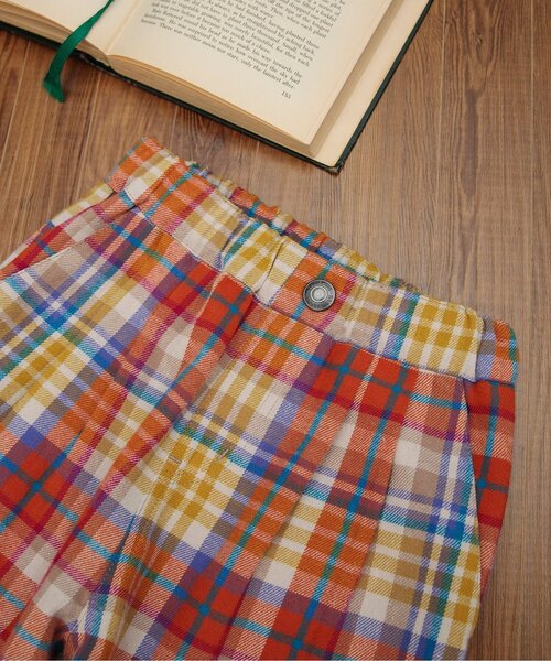 BREEZE(ブリーズ)の「2タックチェックパンツ(その他パンツ・キッズ・グリーン/オレンジ・80/90/100/110/120/130/140/150)」の8枚目の写真