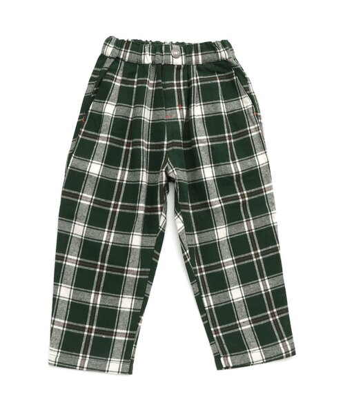 BREEZE(ブリーズ)の「2タックチェックパンツ(その他パンツ・キッズ・グリーン/オレンジ・80/90/100/110/120/130/140/150)」の9枚目の写真
