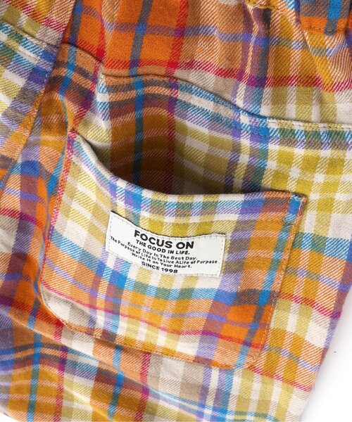 BREEZE(ブリーズ)の「2タックチェックパンツ(その他パンツ・キッズ・グリーン/オレンジ・80/90/100/110/120/130/140/150)」の12枚目の写真