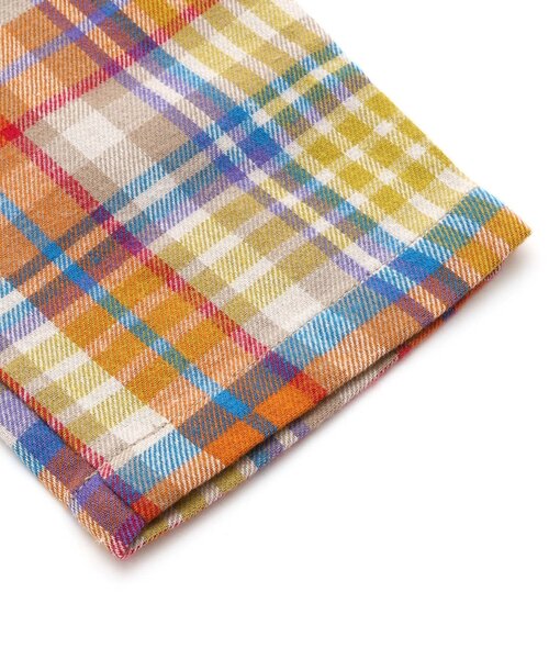 BREEZE(ブリーズ)の「2タックチェックパンツ(その他パンツ・キッズ・グリーン/オレンジ・80/90/100/110/120/130/140/150)」の13枚目の写真