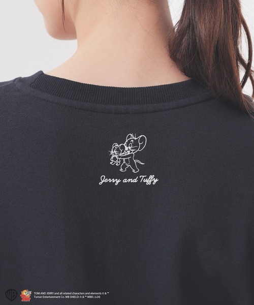 Honeys（ハニーズ）の「トムとジェリー／スウェットトップス（スウェット・レディース・スミクロ/ネイビー/レッド/アイボリー・S/M/L）」の4枚目の写真