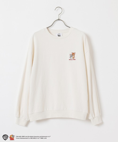 Honeys（ハニーズ）の「トムとジェリー／スウェットトップス（スウェット・レディース・スミクロ/ネイビー/レッド/アイボリー・S/M/L）」の10枚目の写真