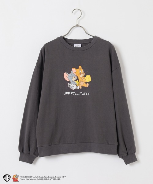 Honeys（ハニーズ）の「トムとジェリー／スウェットトップス（スウェット・レディース・スミクロ/ネイビー/レッド/アイボリー・S/M/L）」の16枚目の写真