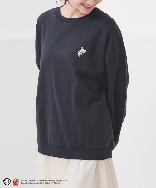 Honeys（ハニーズ）の「トムとジェリー／スウェットトップス（スウェット・レディース・スミクロ/ネイビー/レッド/アイボリー・S/M/L）」の5枚目の写真