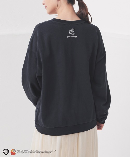 Honeys（ハニーズ）の「トムとジェリー／スウェットトップス（スウェット・レディース・スミクロ/ネイビー/レッド/アイボリー・S/M/L）」の6枚目の写真