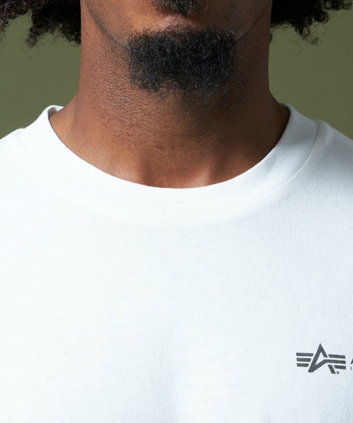 Alpha Industries（アルファインダストリーズ）の「パッチプリントTシャツ 長袖（Tシャツ/カットソー・メンズ・ブラック/ホワイト/グリーン・MEDIUM/LARGE/X-LARGE）」の19枚目の写真