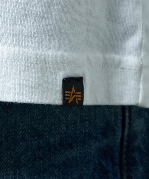 Alpha Industries（アルファインダストリーズ）の「パッチプリントTシャツ 長袖（Tシャツ/カットソー・メンズ・ブラック/ホワイト/グリーン・MEDIUM/LARGE/X-LARGE）」の21枚目の写真