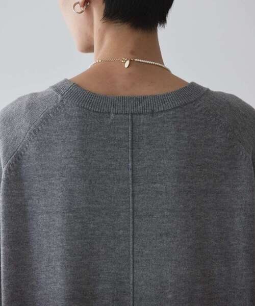 AMERICAN HOLIC（アメリカンホリック）の「クルーネックニットワンピース（ワンピース・レディース・モカ/ブラック/杢グレー・M/L）」の8枚目の写真