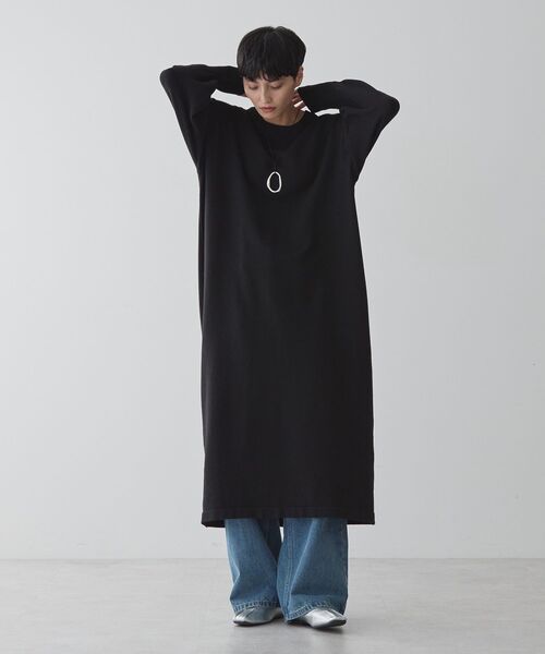 AMERICAN HOLIC（アメリカンホリック）の「クルーネックニットワンピース（ワンピース・レディース・モカ/ブラック/杢グレー・M/L）」の10枚目の写真