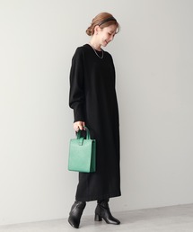 AMERICAN HOLIC | クルーネックニットワンピース(ワンピース)