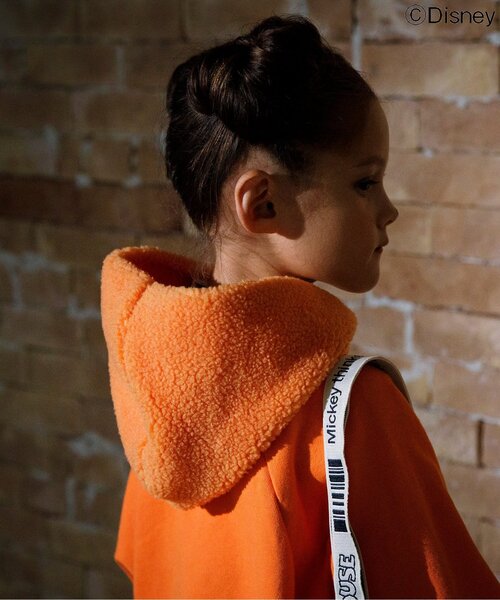 Disney（ディズニー）の「WEB限定 ディズニーキャラクター/フードボアパーカー（パーカー・キッズ・チャコール/オレンジ・90/100/110/120/80/130/140）」の20枚目の写真