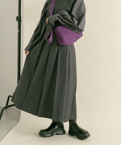 KBF（ケイビーエフ）の「ベストセパレートワンピース（ワンピース・レディース・チャコールグレー/ダークブラウン/ベージュ/ブラウン系その他/ベージュ系その他・36/38）」の7枚目の写真