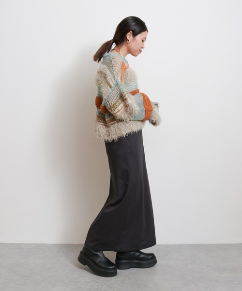 Ungrid（アングリッド）の「アイラインスカート（スカート・レディース・グレー/チャコールグレー/ネイビー・マルチサイズ）」の4枚目の写真