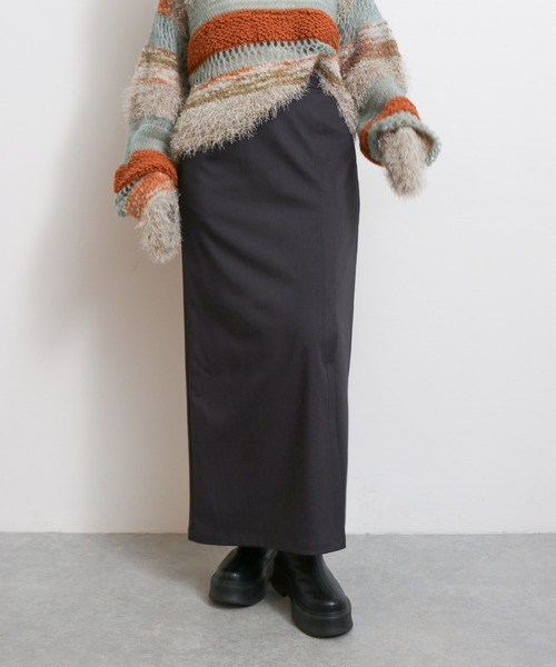 Ungrid（アングリッド）の「アイラインスカート（スカート・レディース・グレー/チャコールグレー/ネイビー・マルチサイズ）」の6枚目の写真