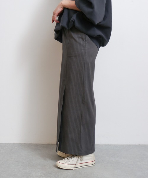 Ungrid（アングリッド）の「アイラインスカート（スカート・レディース・グレー/チャコールグレー/ネイビー・マルチサイズ）」の10枚目の写真