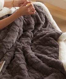 SHEPP（シープ）の「ケーブル編みブランケット（ブランケット）」