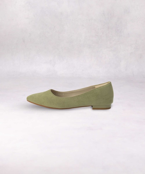 Right-on（ライトオン）の「【跳べるパンプス】プレーンフラットヒール（パンプス・レディース・グリーン/ベージュ/ブラック・37inch/39inch/40inch/35inch/36inch/38inch）」の6枚目の写真