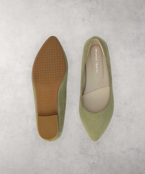 Right-on（ライトオン）の「【跳べるパンプス】プレーンフラットヒール（パンプス・レディース・グリーン/ベージュ/ブラック・37inch/39inch/40inch/35inch/36inch/38inch）」の7枚目の写真