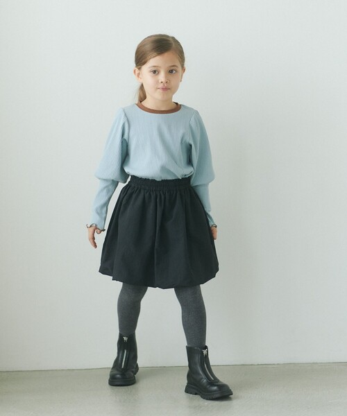 green label relaxing(グリーンレーベルリラクシング)の「【別注】<Pluckys>TJ バルーンスカート / キッズ 100cm-130cm(スカート・キッズ・ブラック/ベージュ・130cm/100cm/120cm/110cm)」の6枚目の写真