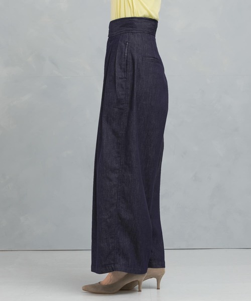 URBAN RESEARCH ROSSO WOMEN（アーバンリサーチ　ロッソ）の「ランダムタックデニムパンツ（デニムパンツ・レディース・インディゴブルー/ブラック・38/36）」の10枚目の写真