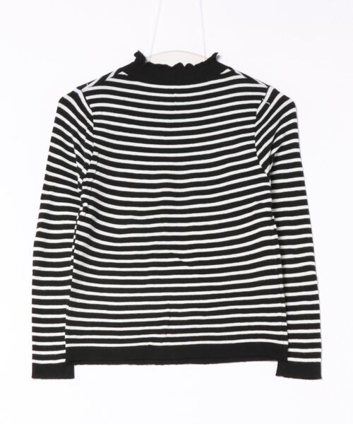 Coo+i(クーイ)の「プチハイネックボーダ長袖ニット(ニット/セーター・レディース・ベージュ/ホワイト/ブラック・FREE)」の4枚目の写真