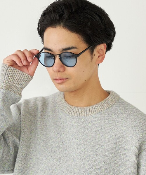 SHIPS Colors（シップス カラーズ）の「SHIPS Colors:ボストン サングラス◇（サングラス・メンズ・ライトブルー/ブラウン・ONE SIZE）」の6枚目の写真