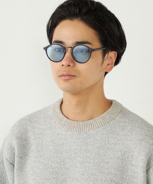 SHIPS Colors（シップス カラーズ）の「SHIPS Colors:ボストン サングラス◇（サングラス・メンズ・ライトブルー/ブラウン・ONE SIZE）」の7枚目の写真