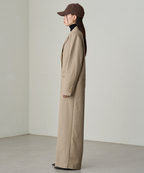 LOUNGEDRESS（ラウンジドレス）の「ダブルジャケットオールインワン（サロペット/オーバーオール・レディース・ネイビー/ベージュ・FREE）」の8枚目の写真