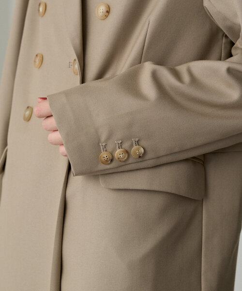 LOUNGEDRESS（ラウンジドレス）の「ダブルジャケットオールインワン（サロペット/オーバーオール・レディース・ネイビー/ベージュ・FREE）」の12枚目の写真