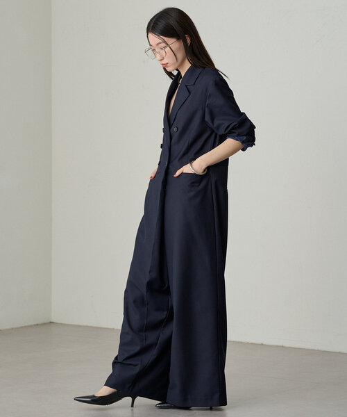 Loungedress】ダブルジャケットオールインワン