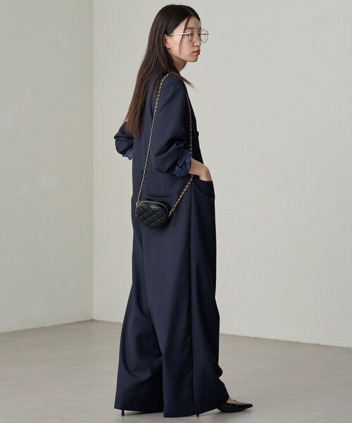 Loungedress】ダブルジャケットオールインワン