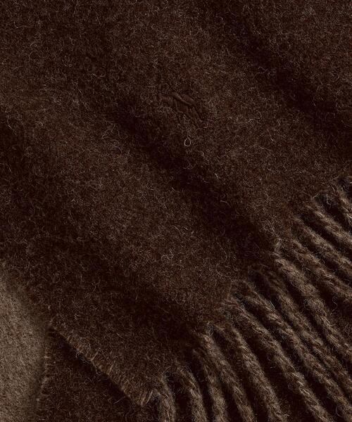 POLO RALPH LAUREN(ポロ ラルフ ローレン)の「リバーシブル ウールブレンド マフラー(マフラー・メンズ・ブラウン・ONE)」の3枚目の写真