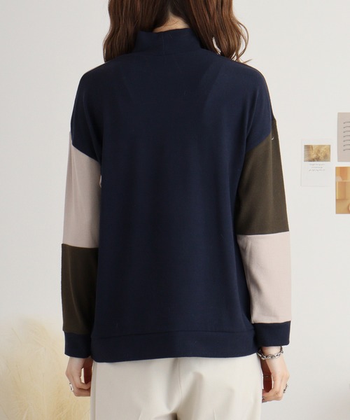 BRODIAEA(ブローディア)の「BRODIAEA マルチカラー微起毛プルオーバー(Tシャツ/カットソー・レディース・ブラック/ネイビー/カーキ・40)」の17枚目の写真