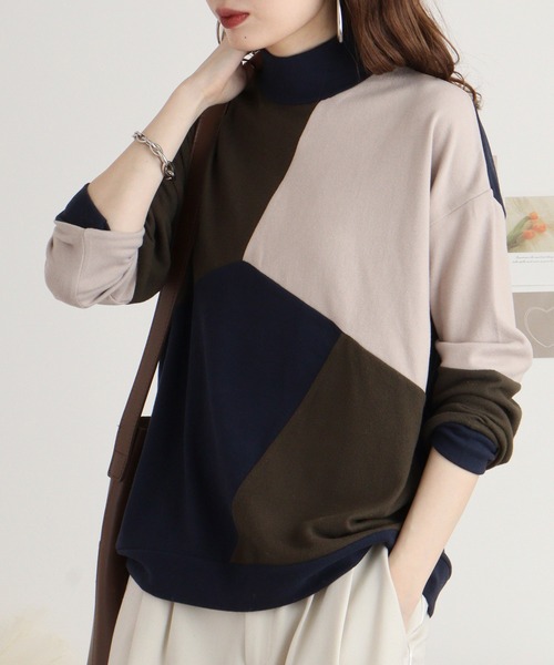 BRODIAEA(ブローディア)の「BRODIAEA マルチカラー微起毛プルオーバー(Tシャツ/カットソー・レディース・ブラック/ネイビー/カーキ・40)」の22枚目の写真