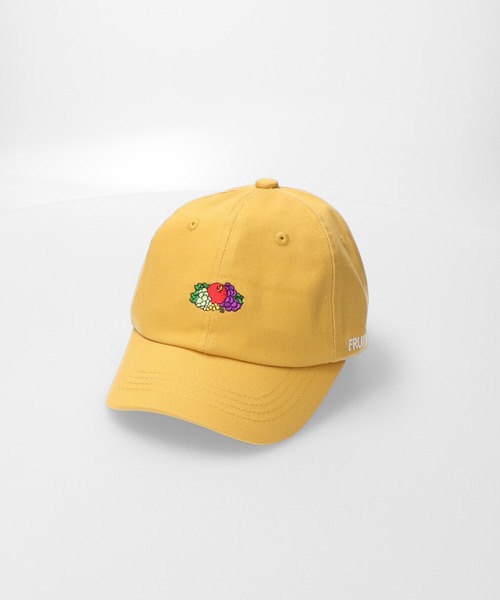 FRUIT OF THE LOOM(フルーツオブザルーム)の「EX KIDS LOGO EMB LAW CAP / キッズ / 帽子 / キャップ / シンプル / カジュアル / ユニセックス / 刺繍(キャップ・キッズ・オレンジ/グリーン/ブルー/イエロー/ピンク/ホワイト/ブラック/ベージュ・FREE)」の1枚目の写真