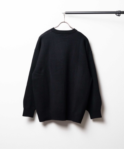 Bling Leads(ブリングリーズ)の「/Bling Leads/JQDクル-/Nニット(Tシャツ/カットソー・メンズ・グレー/ブラック・LARGE/MEDIUM)」の3枚目の写真