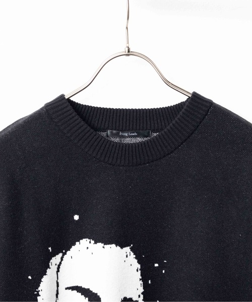 Bling Leads(ブリングリーズ)の「/Bling Leads/JQDクル-/Nニット(Tシャツ/カットソー・メンズ・グレー/ブラック・LARGE/MEDIUM)」の5枚目の写真