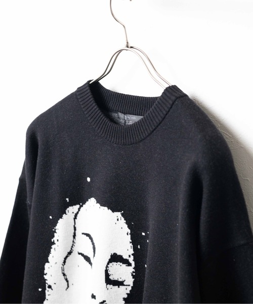 Bling Leads(ブリングリーズ)の「/Bling Leads/JQDクル-/Nニット(Tシャツ/カットソー・メンズ・グレー/ブラック・LARGE/MEDIUM)」の6枚目の写真