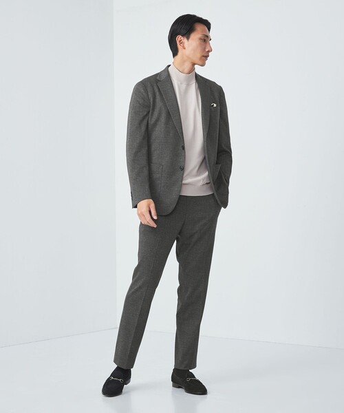 green label relaxing(グリーンレーベルリラクシング)の「クリア コットン テンジク モックネックT 半袖 ニット(ニット/セーター・メンズ・ライトグレー/ライトブルー/ダークグレー・XL/L/M/S)」の7枚目の写真