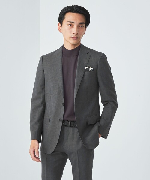 green label relaxing(グリーンレーベルリラクシング)の「クリア コットン テンジク モックネックT 半袖 ニット(ニット/セーター・メンズ・ライトグレー/ライトブルー/ダークグレー・XL/L/M/S)」の8枚目の写真