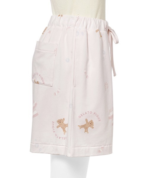 すぐ届く☆gelato pique ペア♪ ルームウェア ショートパンツ ウォッシングベア柄ショートパンツ（ルームウェア/パジャマ