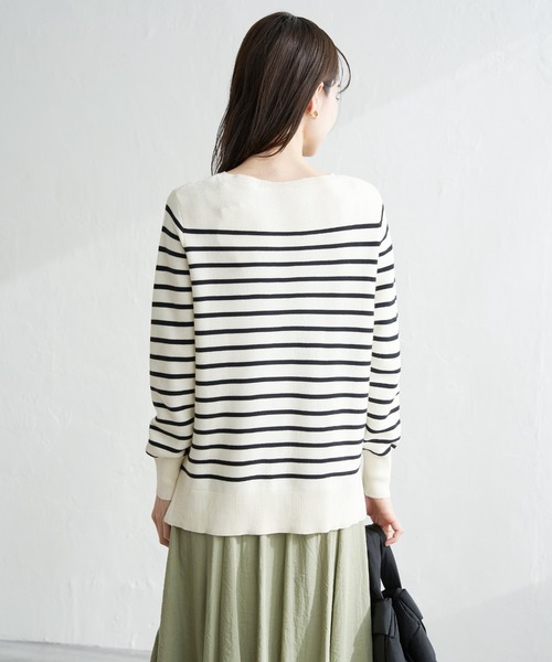 ikka(イッカ)の「【洗濯機で洗える】GOKU楽ニットプルオーバー(ニット/セーター・レディース・オフホワイト/ブラック/ブルー/ベージュ・S/M/L)」の14枚目の写真