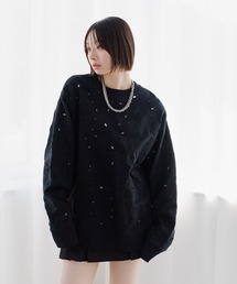 Anui | 【UNISEX】フラワーカットアウトスウェット(スウェット)