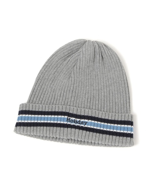 LAKOLE（ラコレ）の「ラインロゴニットワッチ / 283608（ニットキャップ/ビーニー・メンズ・ネイビー/ブラック/グレー・9）」の5枚目の写真