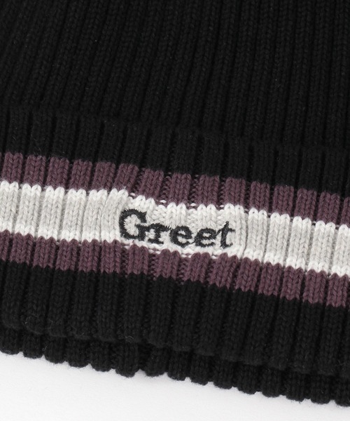 LAKOLE（ラコレ）の「ラインロゴニットワッチ / 283608（ニットキャップ/ビーニー・メンズ・ネイビー/ブラック/グレー・9）」の9枚目の写真