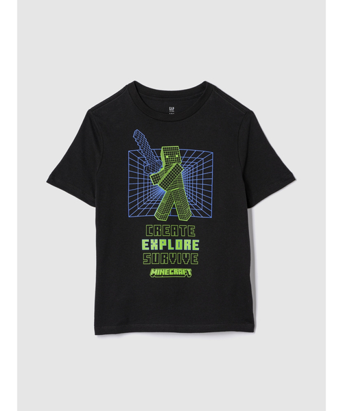 マインクラフトグラフィックTシャツ (キッズ)（Tシャツ