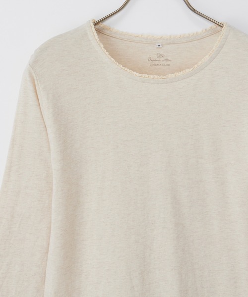 Honeys(ハニーズ)の「オーガニックレースT(Tシャツ/カットソー・レディース・レッド系その他/グリーン/オートミール/ホワイト×ネイビー/ミント・L/LL/M)」の16枚目の写真